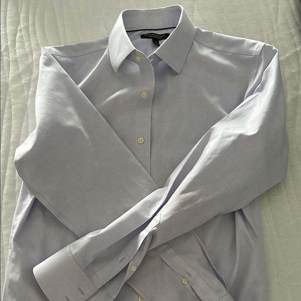 Banana Republic Men's Light purple Dress Shirt